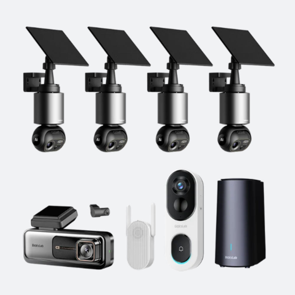 Home & Drive Security Bundle: W510 (4-Cam Kit) + G980H Pro + R810 SE